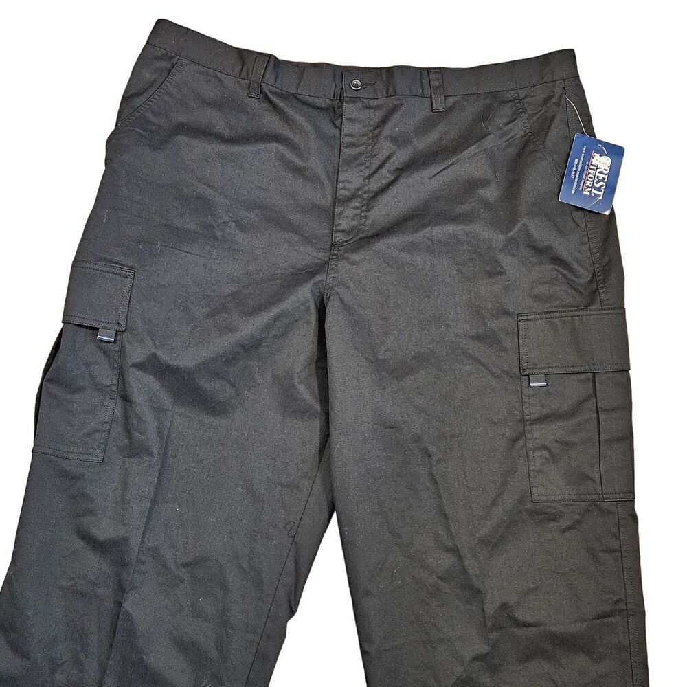 Crest Men's Professional Black Uniform Pants Size 44 X 32 First Responder NWT